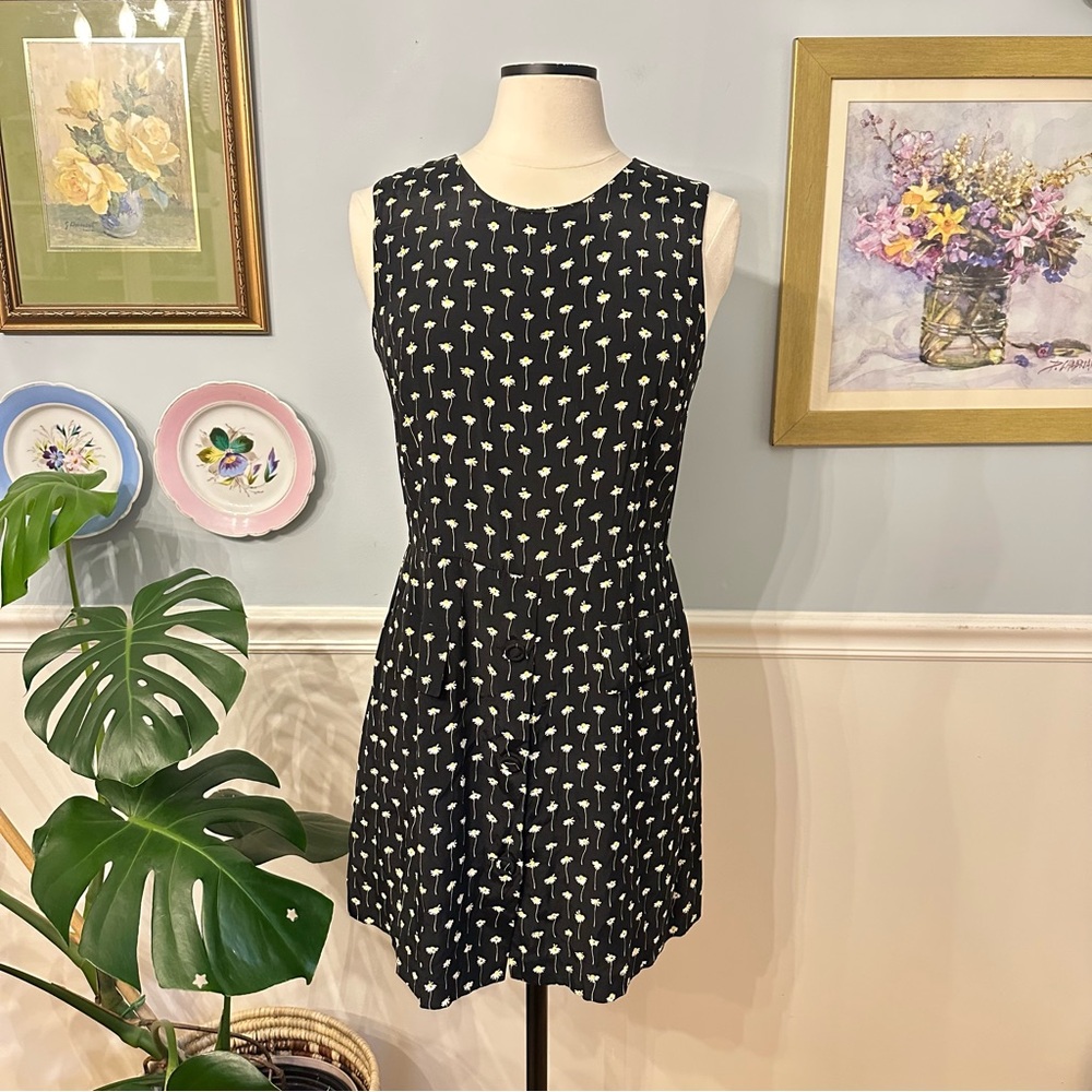 Vintage Express Floral Romper Size 7/8 90s Y2K Academia Daisy Twee Mod Cottage